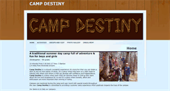 Desktop Screenshot of campdestinyfun.com